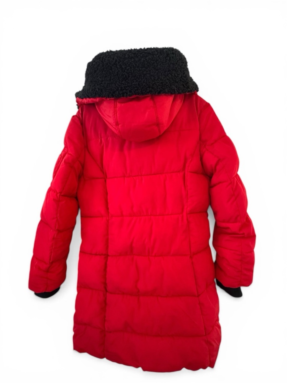 Canada Weather Gear Parka Red Insulated Puffer Jacket Sherpa Hood M Outdoor Snow - Picture 2 of 14